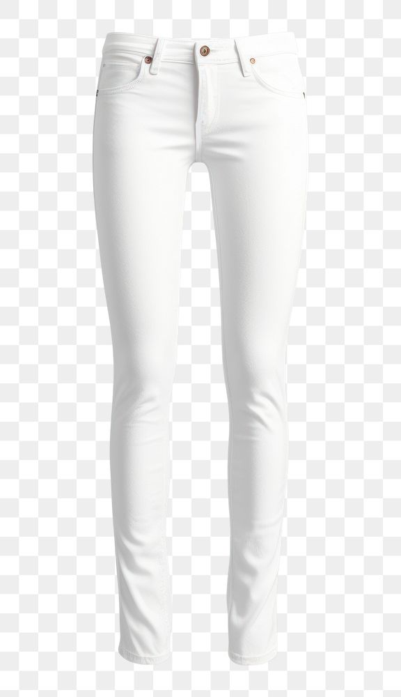 PNG Jeans pants denim white. 