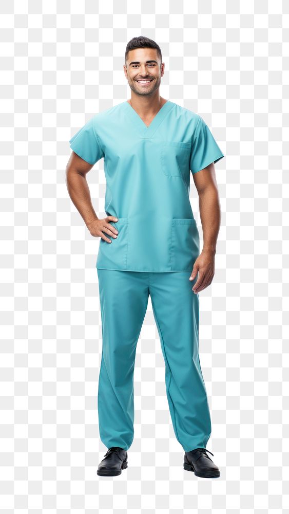 PNG Adult nurse male transparent background. AI generated Image by rawpixel.
