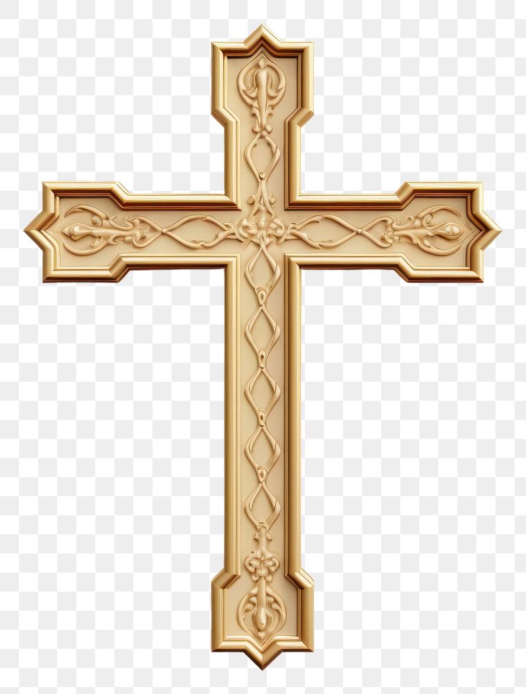 PNG Cross crucifix symbol white background. AI generated Image by rawpixel.