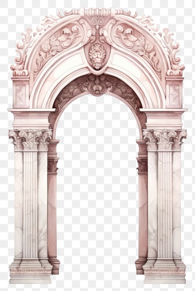 PNG Arch architecture white background creativity