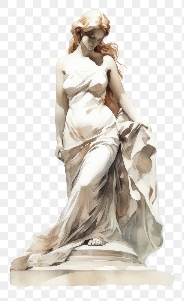 PNG Statue angel adult woman. AI generated Image by rawpixel.