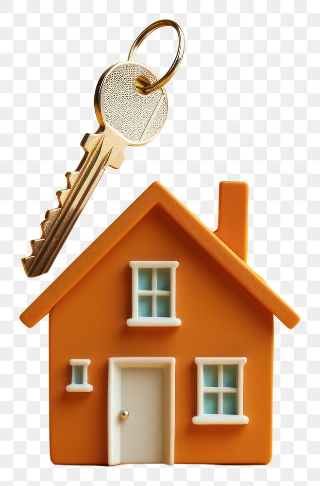 PNG Key house architecture keychain. AI generated Image by rawpixel.