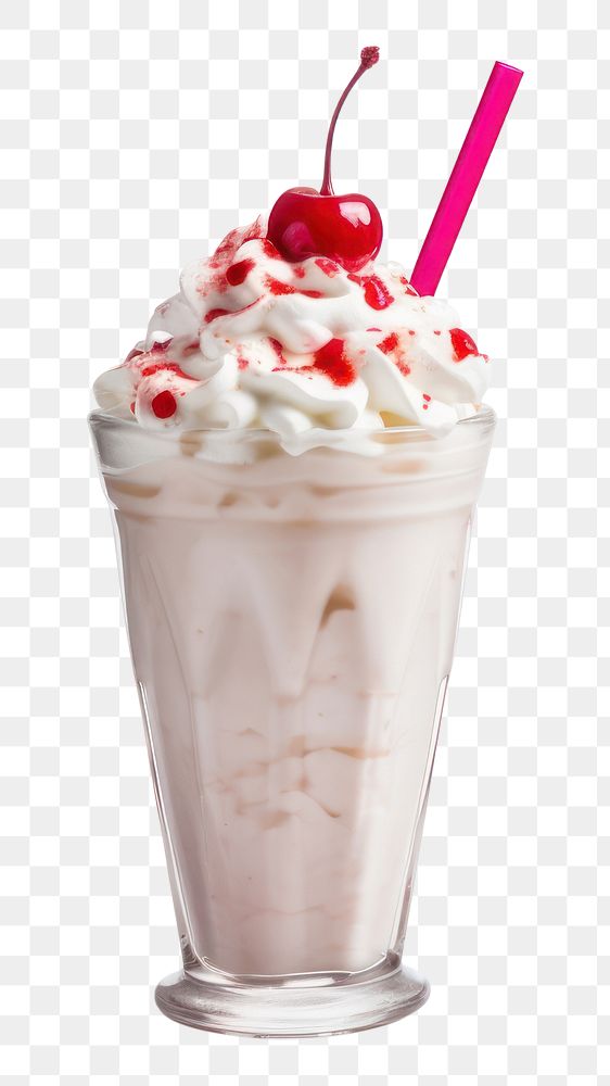 PNG Cream milk milkshake smoothie. AI generated Image by rawpixel.