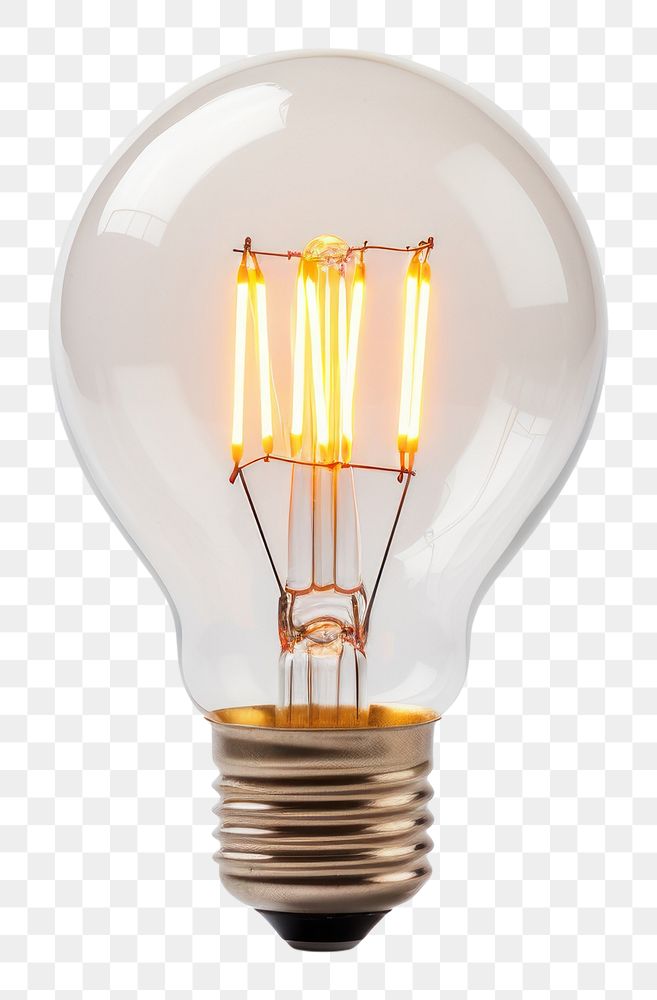 PNG Light lightbulb white background electricity. 