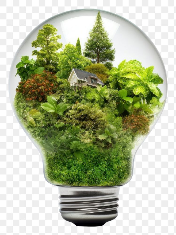 PNG Lightbulb plant green architecture. AI generated Image by rawpixel.