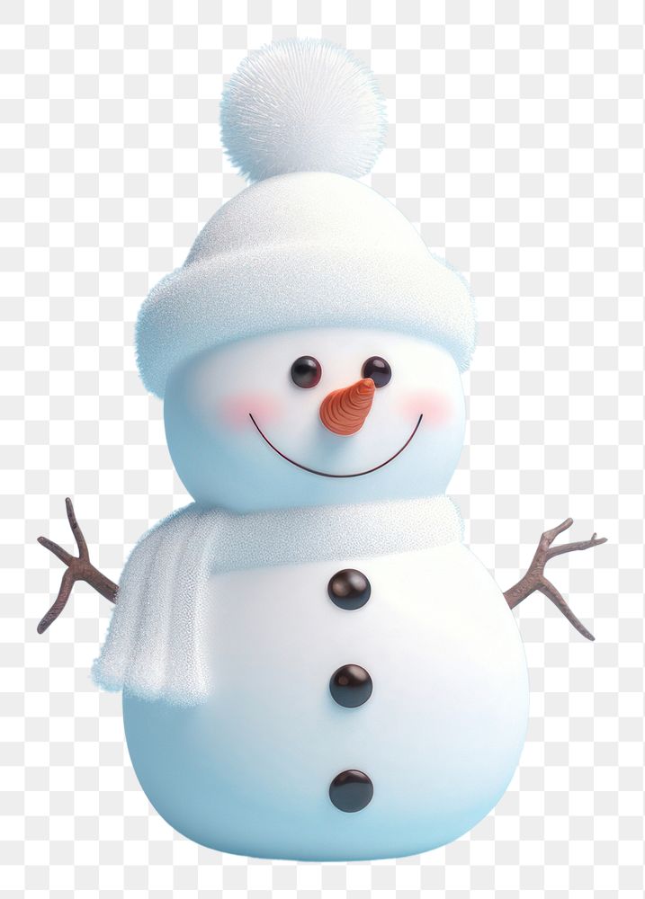 PNG Snow snowman winter white. AI generated Image by rawpixel.