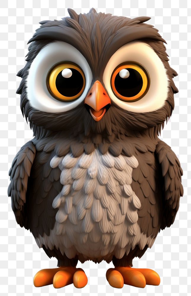 PNG Owl cartoon animal bird. 