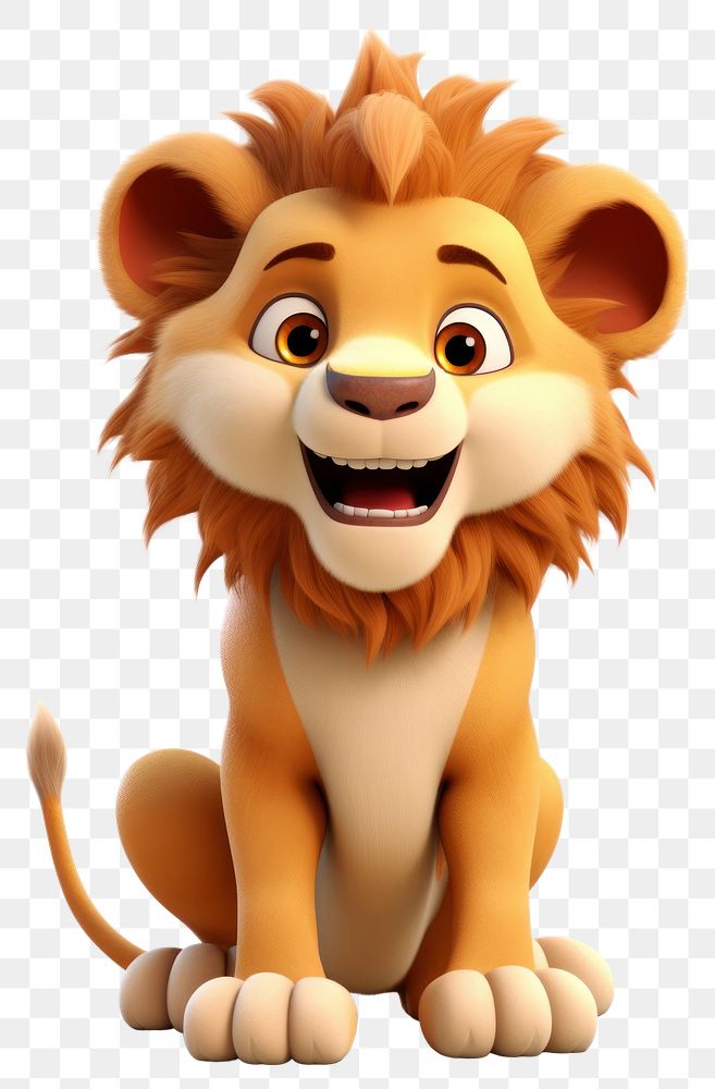 PNG Cartoon mammal animal lion. 