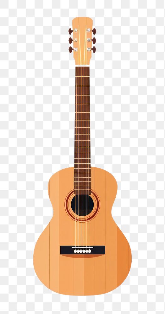 PNG Guitar music white background acoustic guitar. AI generated Image by rawpixel.