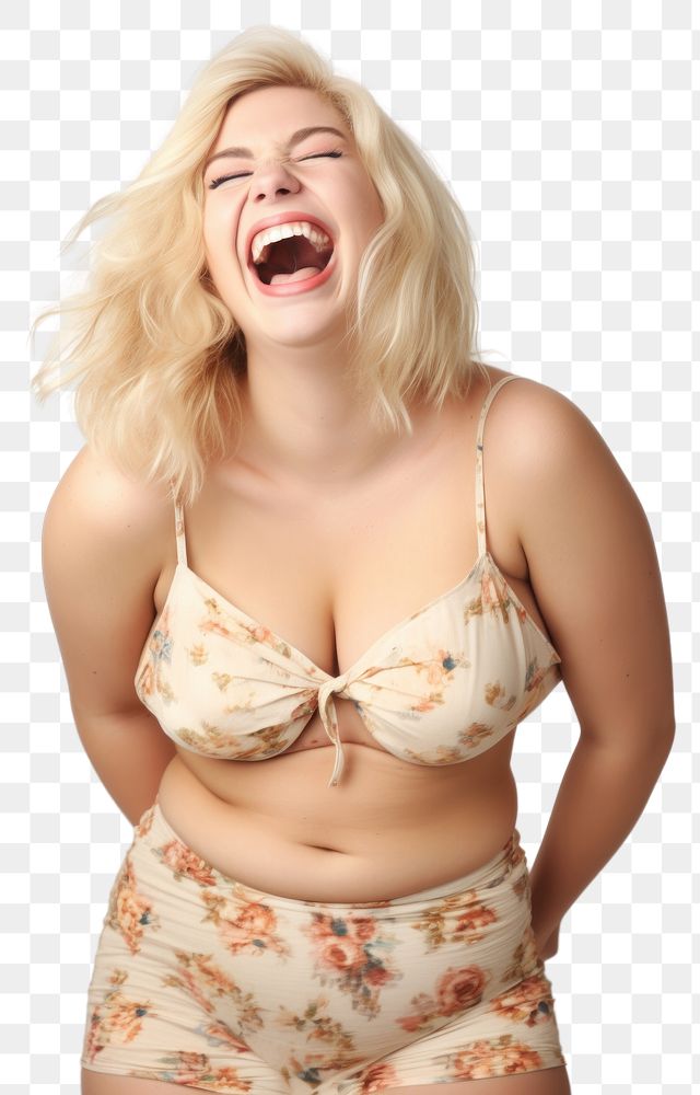PNG Underwear lingerie swimwear laughing. AI generated Image by rawpixel.