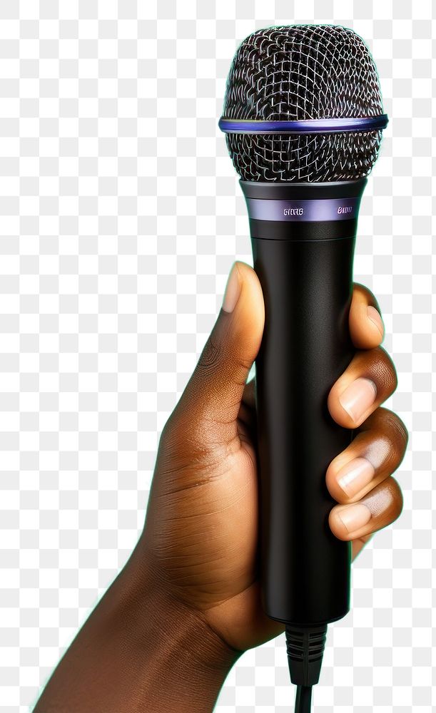 PNG Microphone performance technology appliance. AI generated Image by rawpixel.