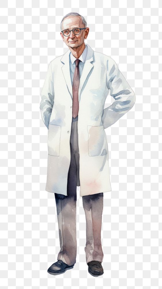 PNG Overcoat adult scientist physician. AI generated Image by rawpixel.