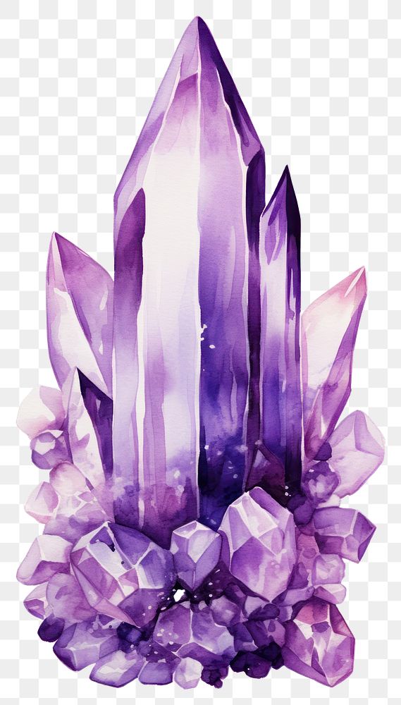 PNG Crystal gemstone amethyst mineral