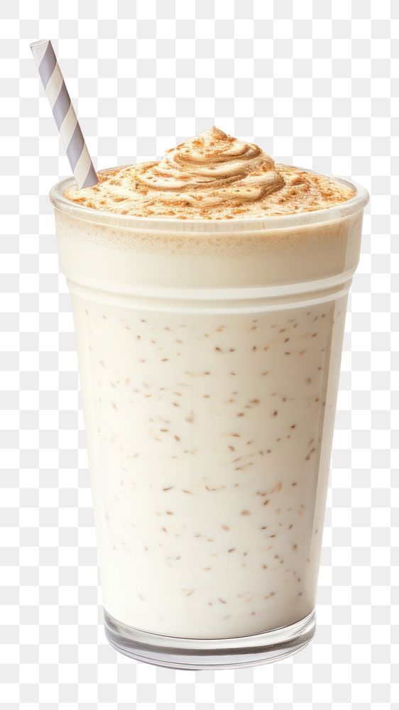 PNG Smoothie milkshake dessert drink, digital paint illustration. AI generated image