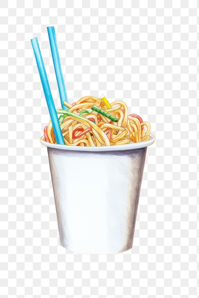 Chopsticks spaghetti noodle pasta. AI generated Image by rawpixel.