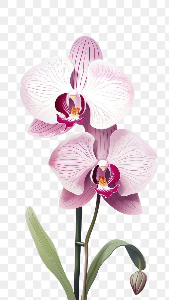 PNG Orchid blossom flower plant. 