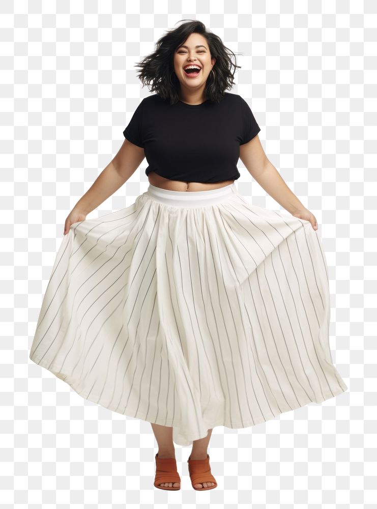 PNG Skirt adult white woman. 