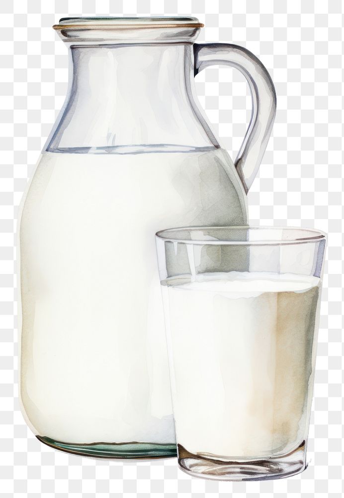 PNG Milk glass drink dairy. AI generated Image by rawpixel.