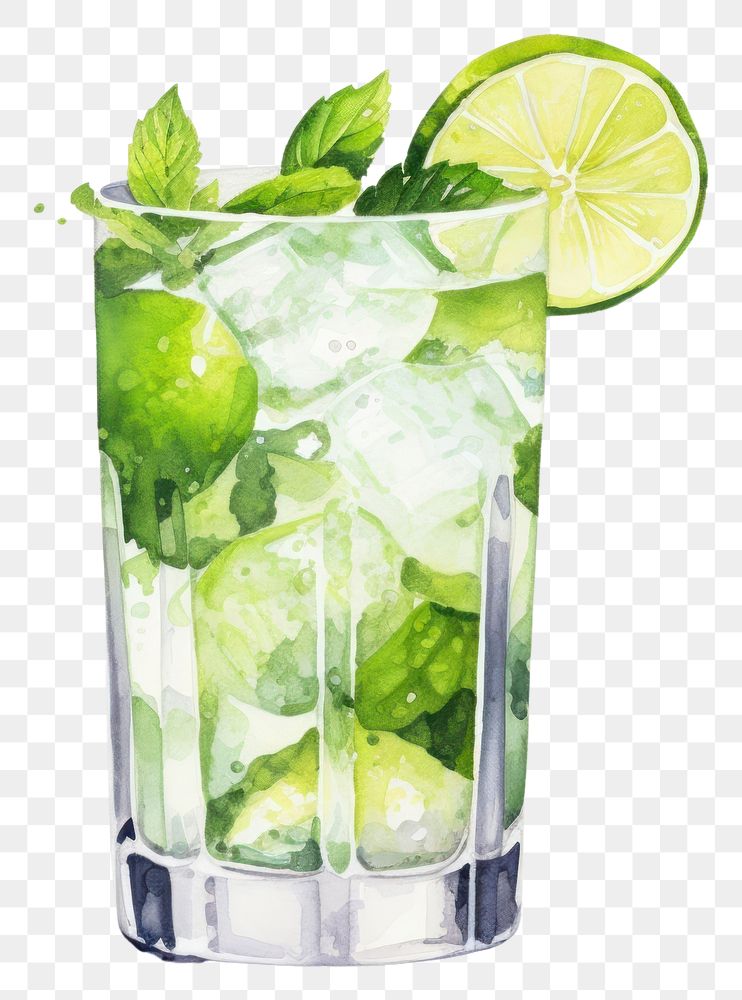 PNG Cocktail mojito drink fruit. AI generated Image by rawpixel.