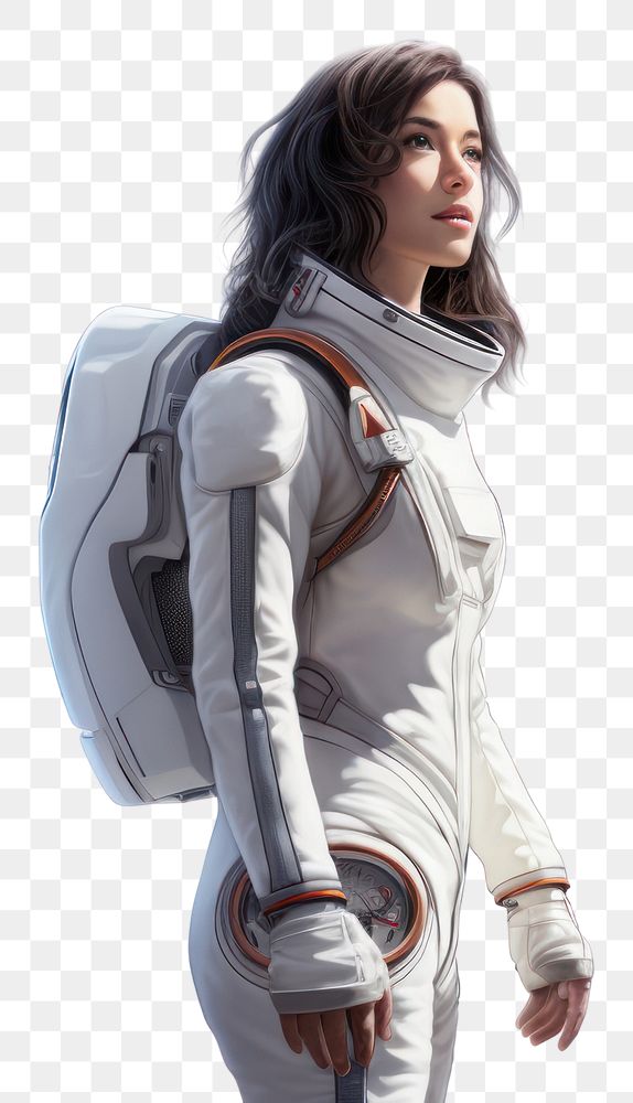 PNG Astronaut adult women white. 