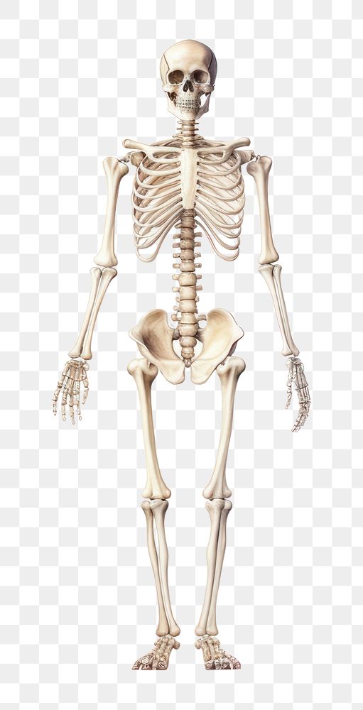 PNG Fracture skeleton history ancient. AI generated Image by rawpixel.