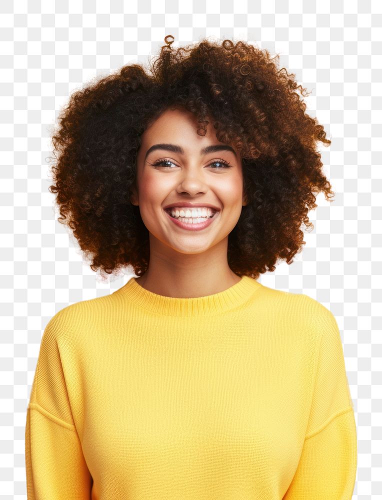 PNG Portrait laughing adult women. 