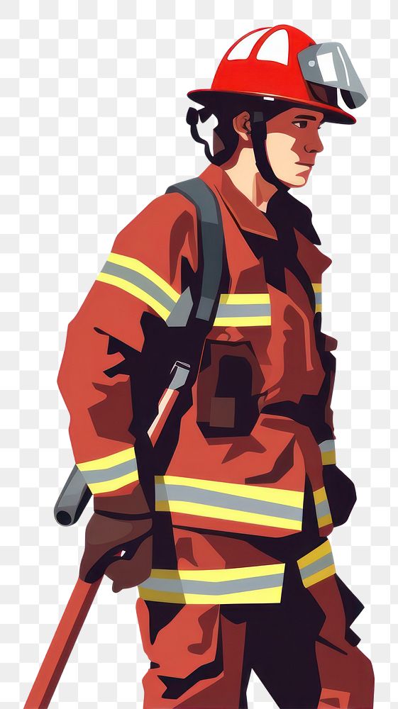 PNG Helmet adult white background firefighter. AI generated Image by rawpixel.