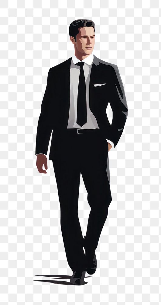 PNG Tuxedo adult man white background. AI generated Image by rawpixel.