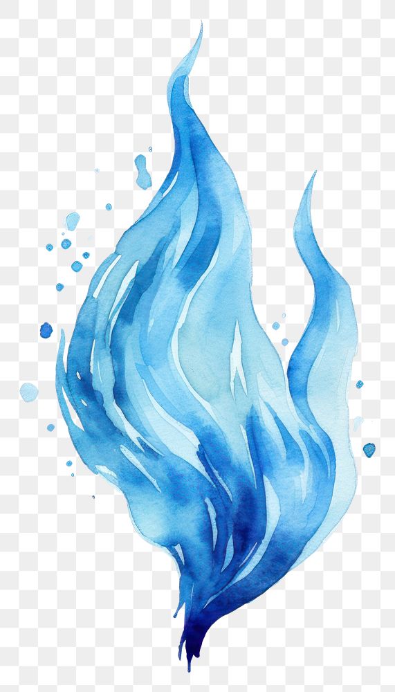 PNG Flame water blue creativity. 