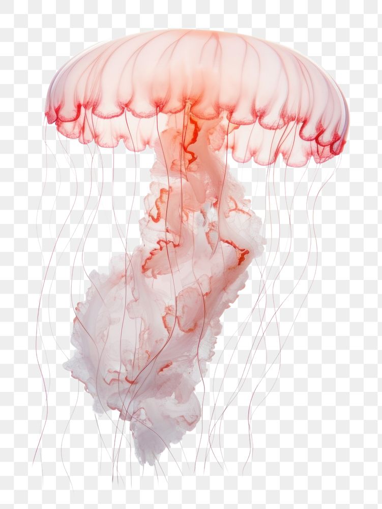 PNG  Transparent jellyfish animal invertebrate. 