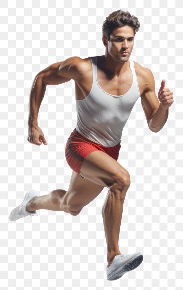 PNG Running jogging athlete adult. AI generated Image by rawpixel.