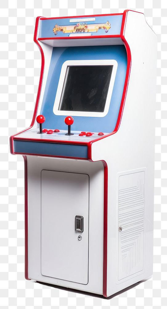 PNG Arcade game machine white background technology. AI generated Image by rawpixel.