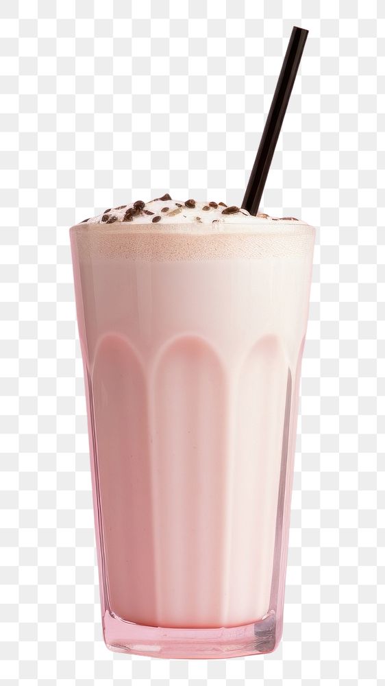 PNG Milkshake smoothie drink refreshment transparent background