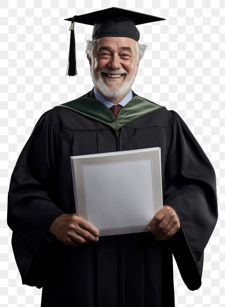 PNG Graduation portrait adult intelligence. AI generated Image by rawpixel.