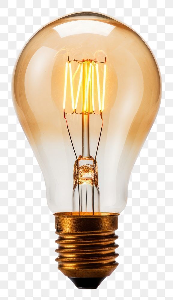 PNG Lightbulb lamp electricity illuminated. AI generated Image by rawpixel.
