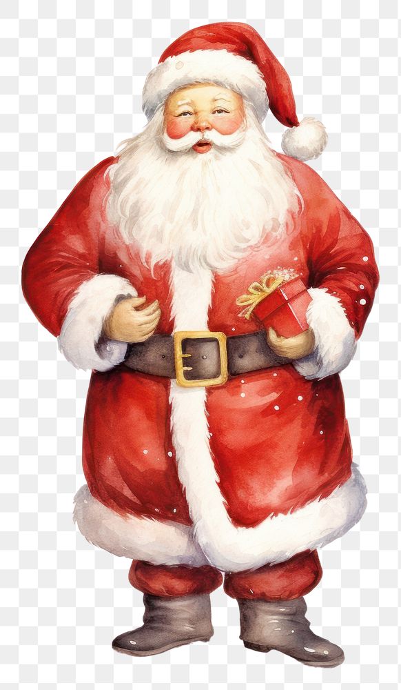 PNG Christmas white background celebration santa claus. 