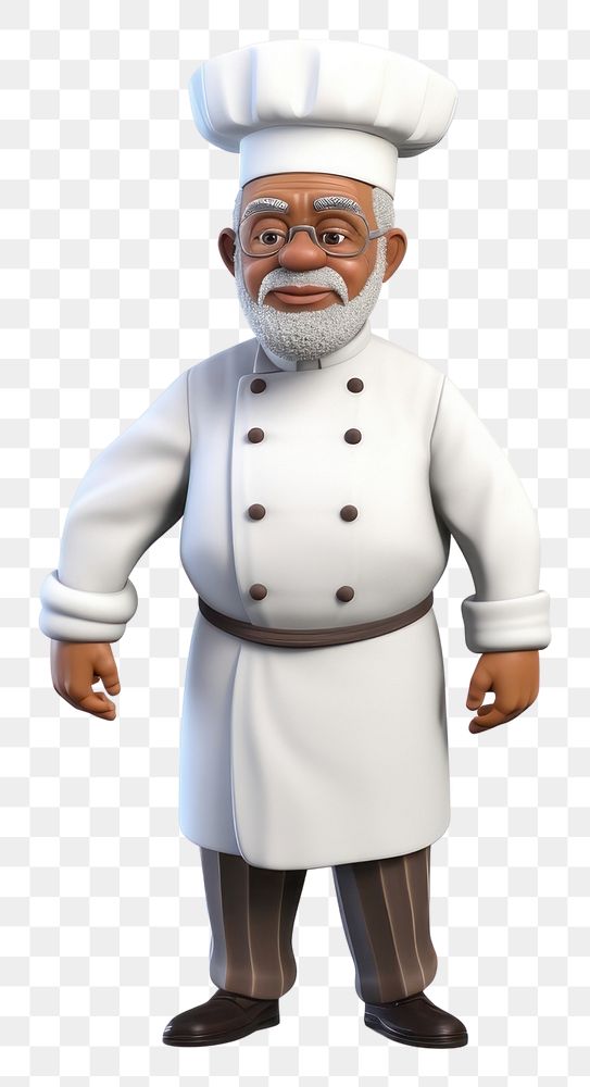 PNG Cartoon adult chef transparent background. AI generated Image by rawpixel.