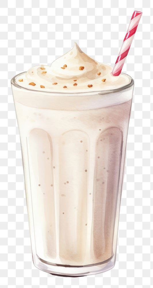 PNG Milkshake smoothie dessert drink. AI generated Image by rawpixel.