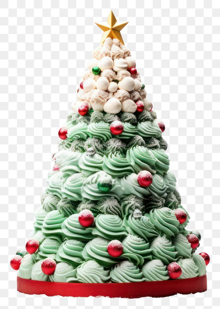 PNG Christmas cake decoration dessert. AI generated Image by rawpixel.