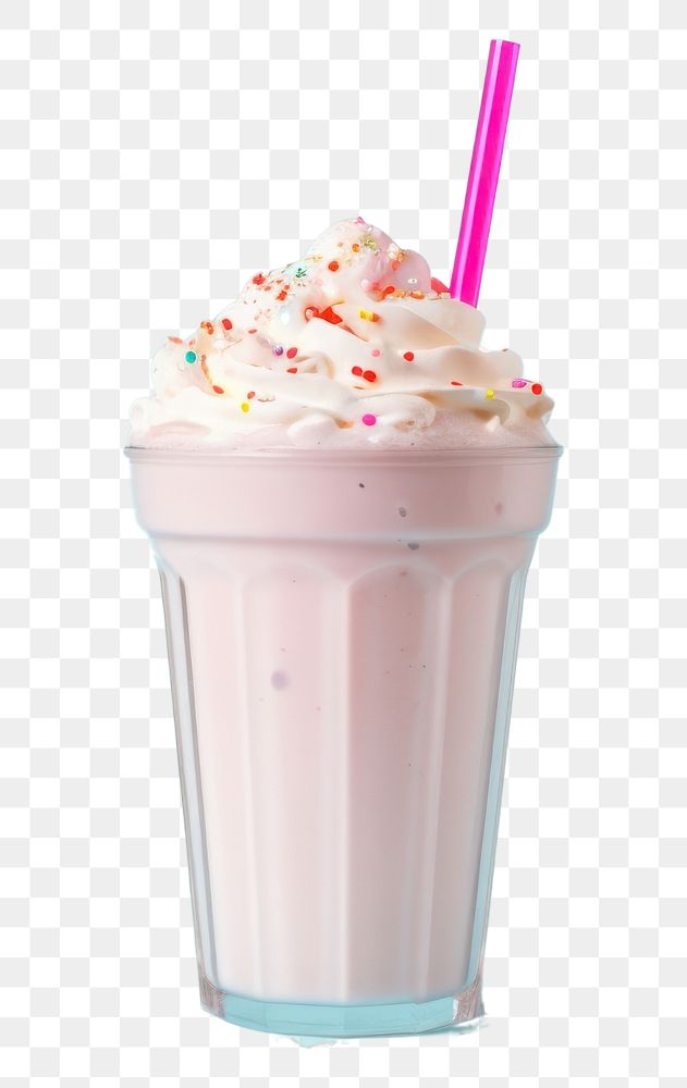 PNG Milkshake smoothie dessert drink. AI generated Image by rawpixel.