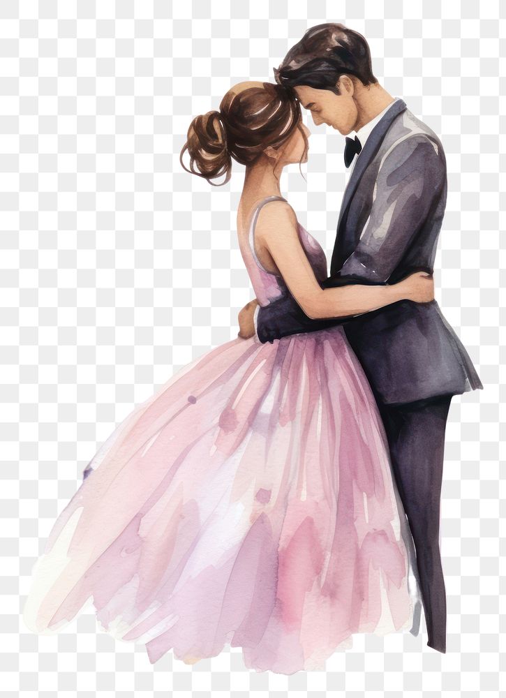 PNG Wedding fashion cartoon adult. AI generated Image by rawpixel.