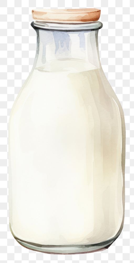 PNG Milk jar refreshment container. AI generated Image by rawpixel.