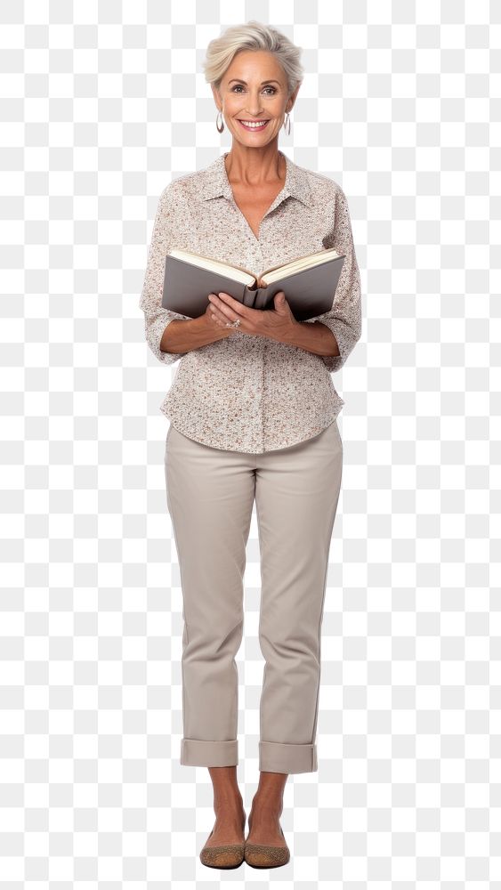 PNG Publication standing reading adult. AI generated Image by rawpixel.