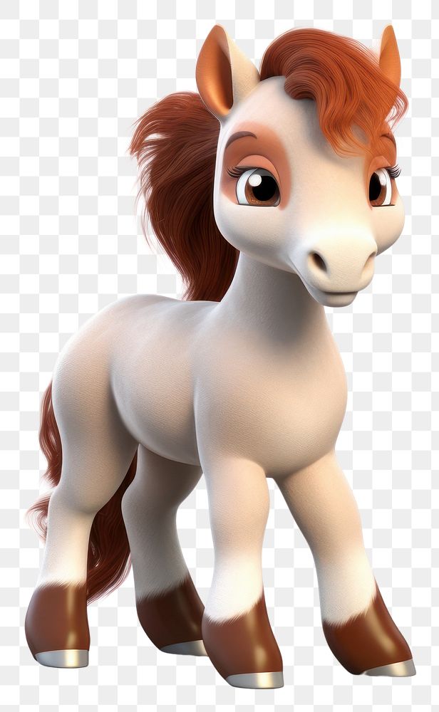 PNG Horse figurine cartoon mammal. AI generated Image by rawpixel.