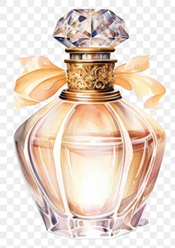 PNG Perfume bottle jewelry white background. AI generated Image by rawpixel.