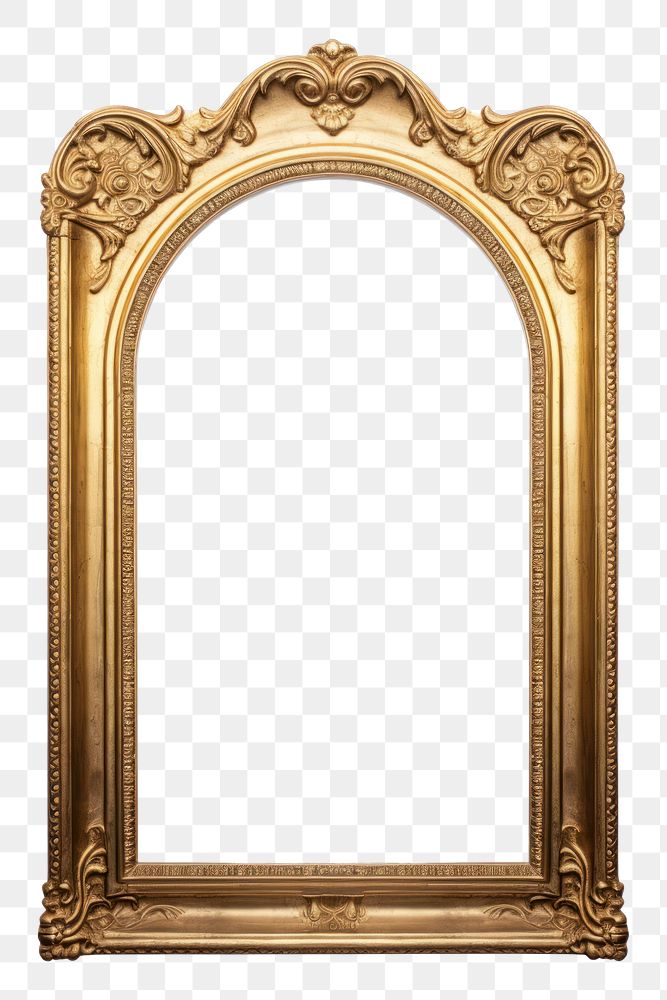 PNG Frame photo gold arch. AI generated Image by rawpixel.