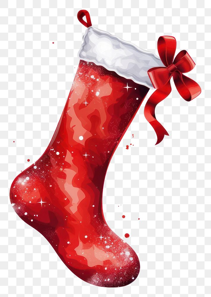 PNG Christmas stocking red christmas stocking. AI generated Image by rawpixel.