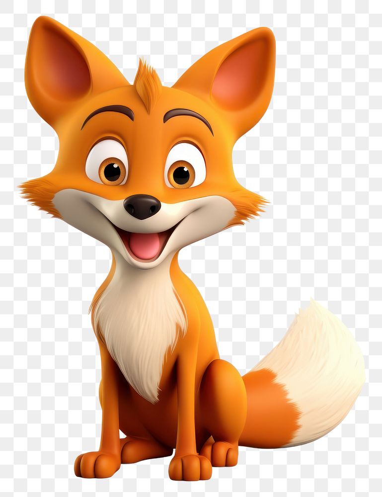 PNG Fox cartoon mammal animal. 