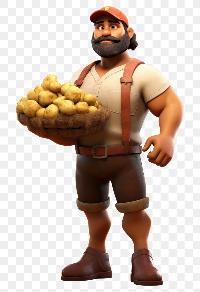 PNG Vegetable potato food bodybuilder. AI generated Image by rawpixel.