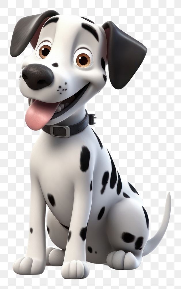 PNG Dalmatian cartoon mammal animal. 